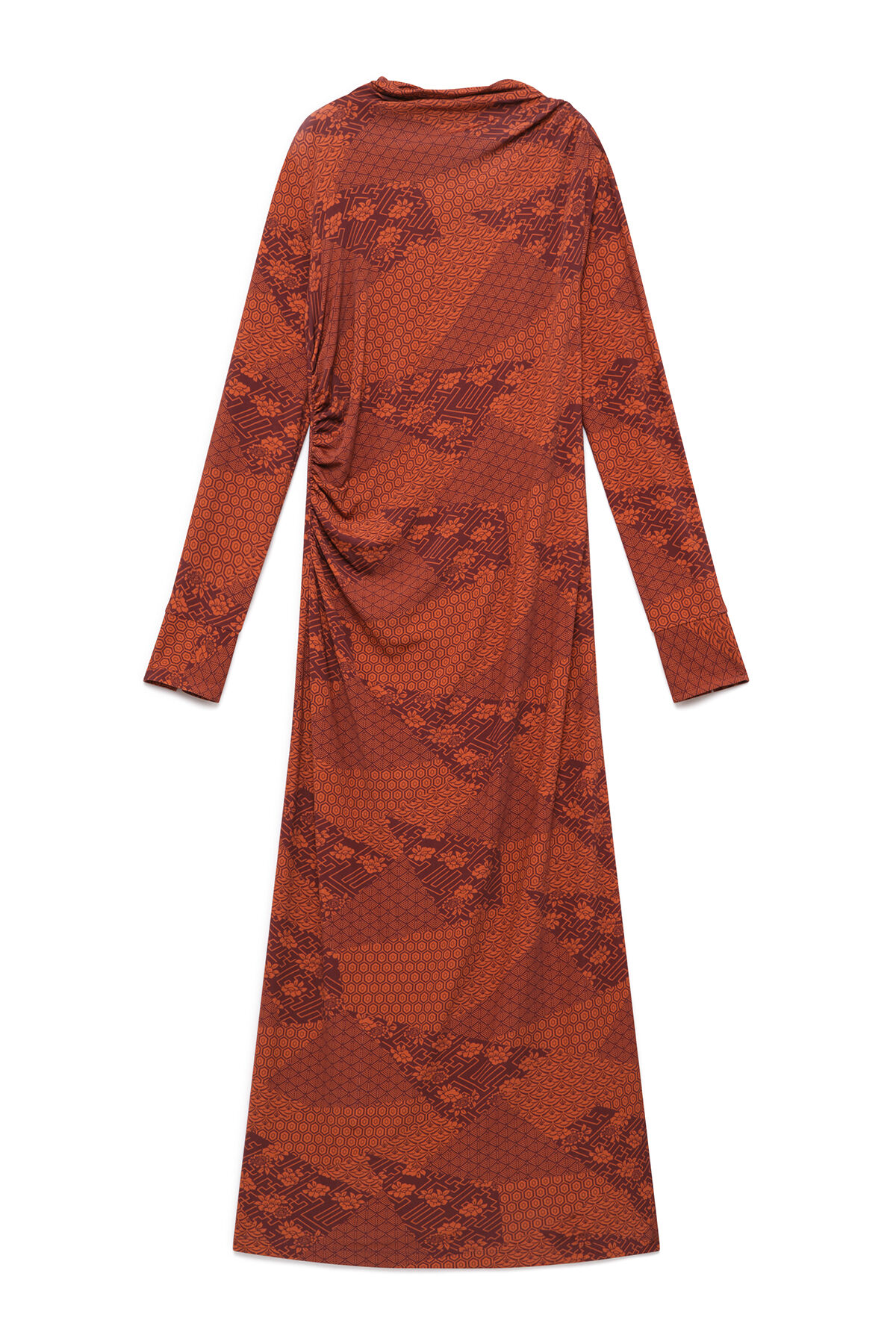 Maliparmi MOSAIC KIMONO DRESS Red JF680870679 Maliparmi MOSAIC KIMONO DRESS Red JF680870679