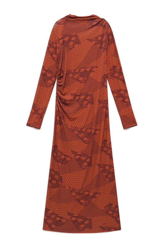 Maliparmi MOSAIC KIMONO DRESS Red JF680870679 Maliparmi MOSAIC KIMONO DRESS Red JF680870679