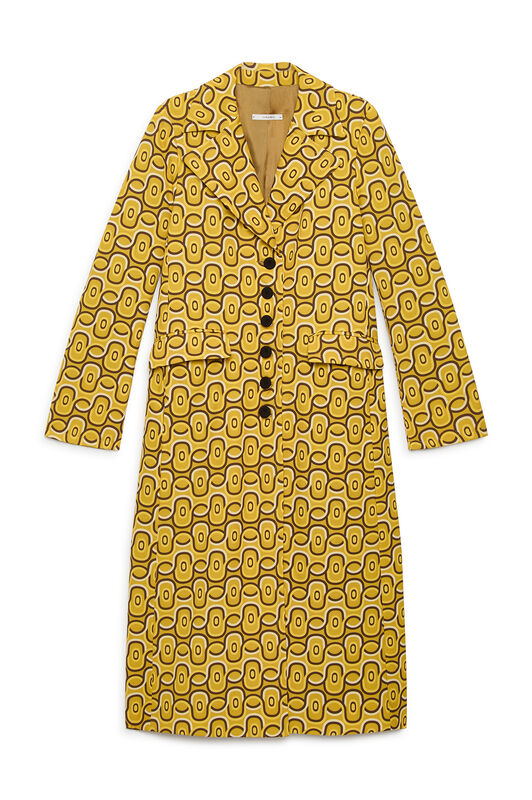 Maliparmi ROLLING CHAIN OVERCOAT Yellow JB538560169