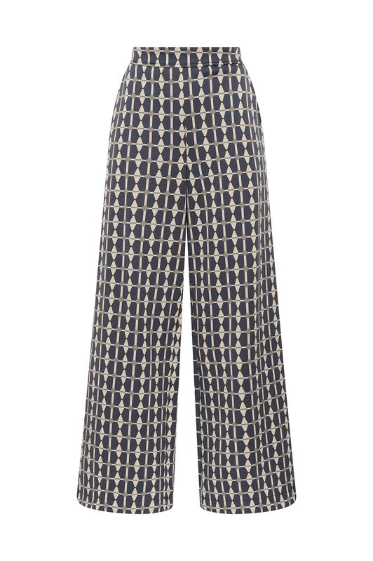Maliparmi GEOMETRIC JACQUARD TROUSERS Grey JH805360168