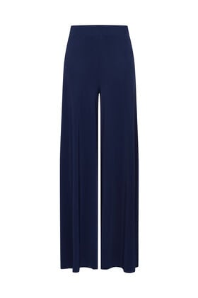 Malìparmi SOFT JERSEY TROUSERS NavyBlue JH011770210