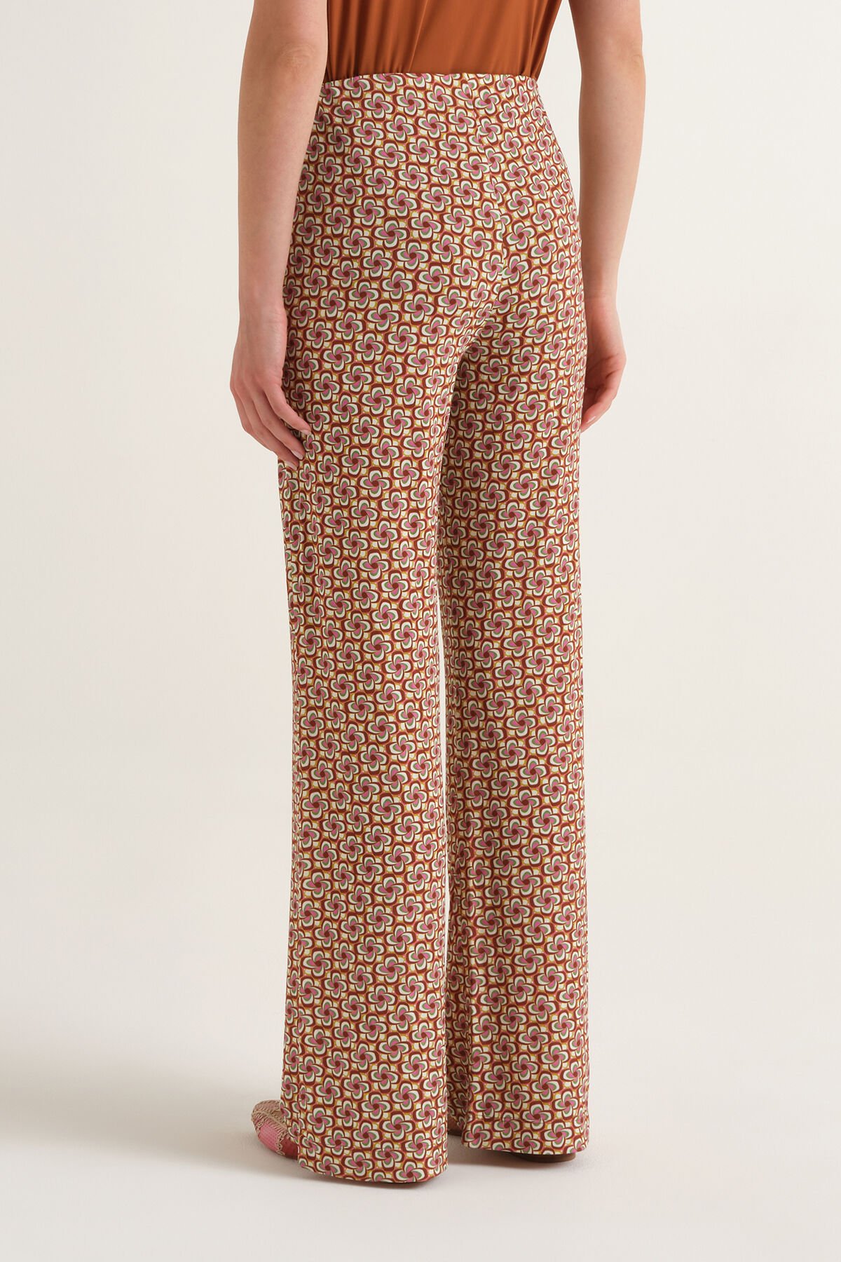 Malìparmi MINI MOULINÉ TROUSERS Brown JH400970675