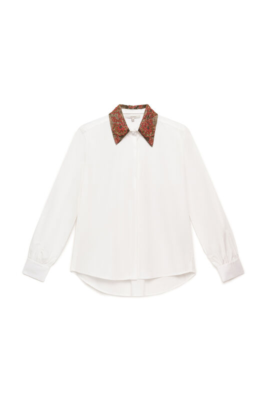 Maliparmi BLOSSOM EMBROIDERY SHIRT Natural White JM558615228 Maliparmi BLOSSOM EMBROIDERY SHIRT Natural White JM558615228