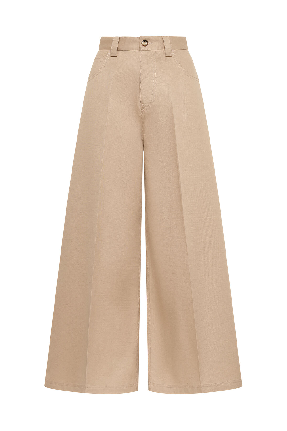 Malìparmi STRETCH COTTON TROUSERS Sand JH804010212