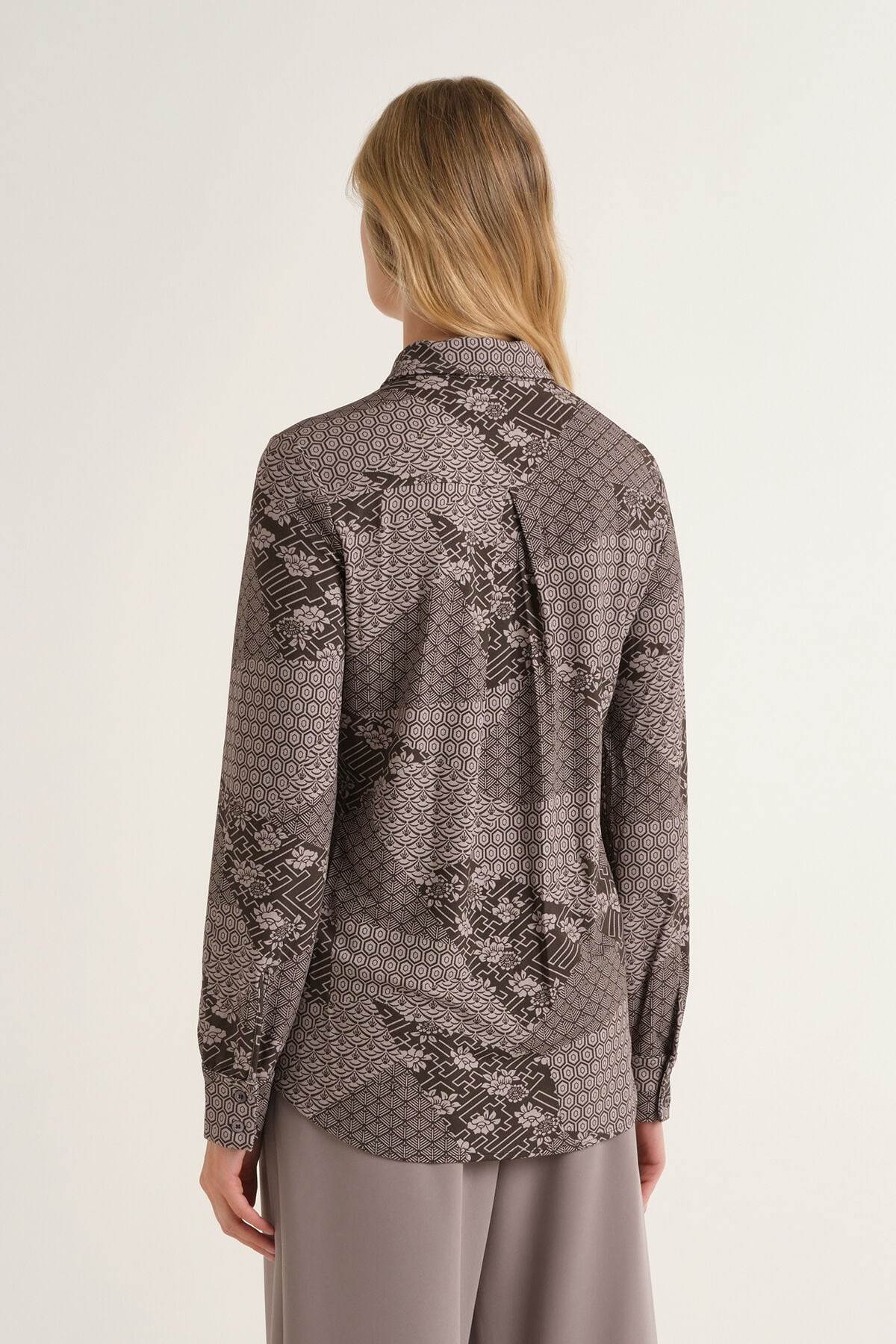 Maliparmi CAMICIA MOSAIC KIMONO Grigio JM556470679 Maliparmi CAMICIA MOSAIC KIMONO Grigio JM556470679