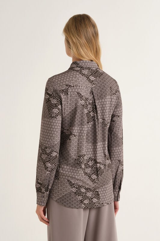 Maliparmi CAMICIA MOSAIC KIMONO Grigio JM556470679 Maliparmi CAMICIA MOSAIC KIMONO Grigio JM556470679
