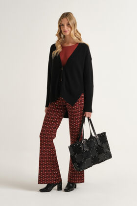 Maliparmi JACQUARD COMFORT TROUSER Brown JH809178219