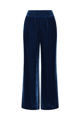 Maliparmi VELVET FLOW PANTALÓN Azul JH809362026 Maliparmi VELVET FLOW PANTALÓN Azul JH809362026