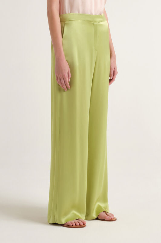 Malìparmi SHINY CADY TROUSERS Green JH807550631