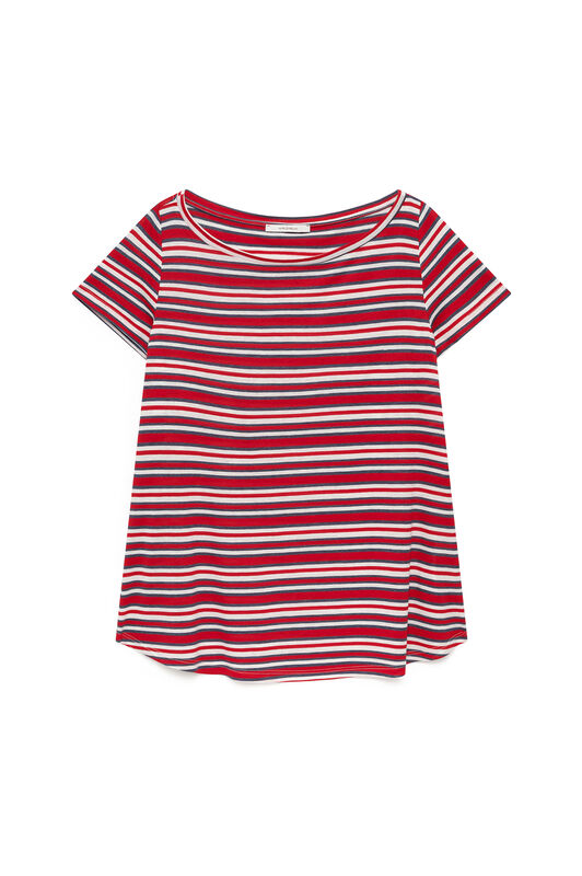 Malìparmi SUMMER STRIPES T-SHIRT Light Blue JK028170676 Malìparmi SUMMER STRIPES T-SHIRT Light Blue JK028170676