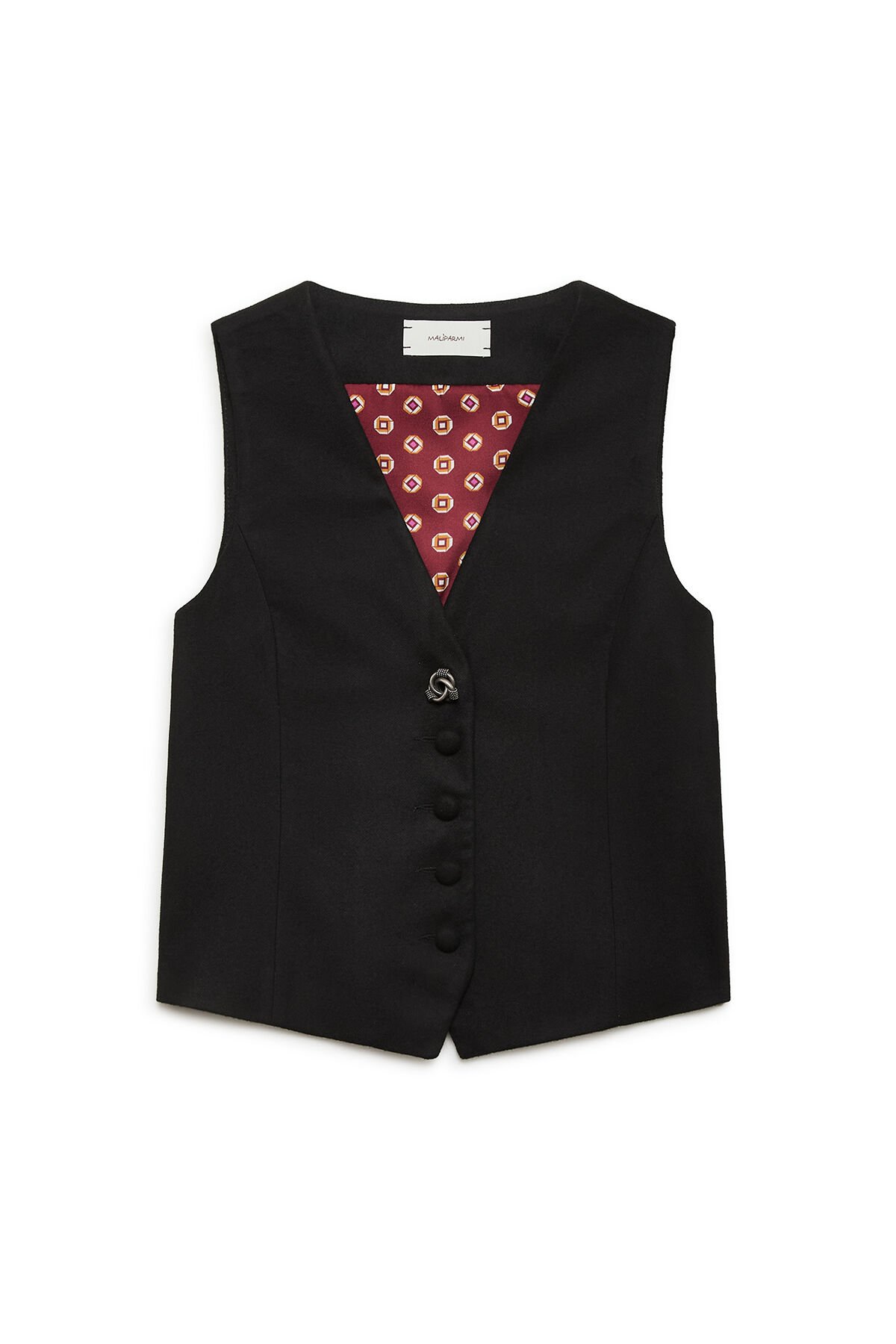 Maliparmi TAILORED IN WOOL WAISTCOAT Black JE112420294
