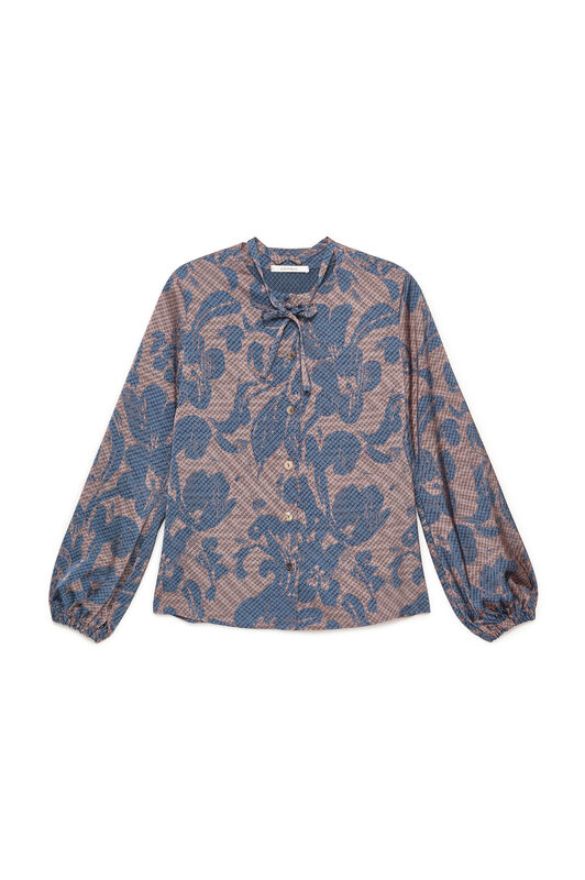 Maliparmi SWEET FOLIAGE SHIRT Blue JM559550688