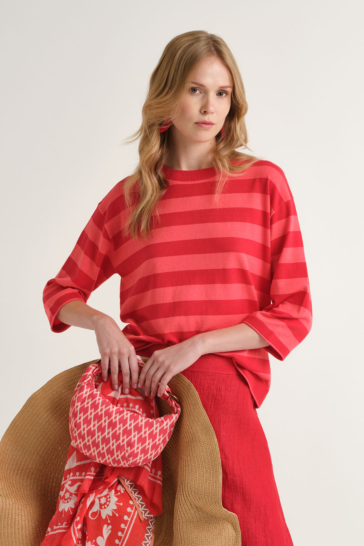 Malìparmi COLOURS OF THE WORLD PULLOVER Rot JQ511678074 Malìparmi COLOURS OF THE WORLD PULLOVER Rot JQ511678074