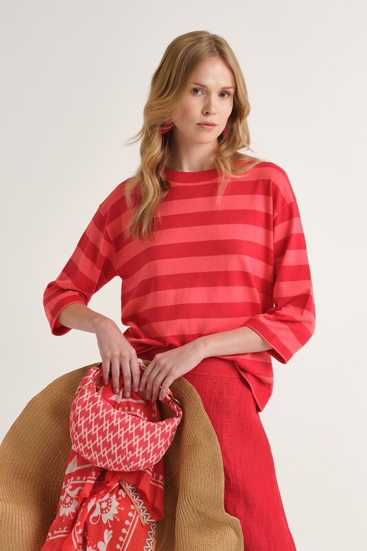 Malìparmi COLOURS OF THE WORLD PULLOVER Rot JQ511678074 Malìparmi COLOURS OF THE WORLD PULLOVER Rot JQ511678074