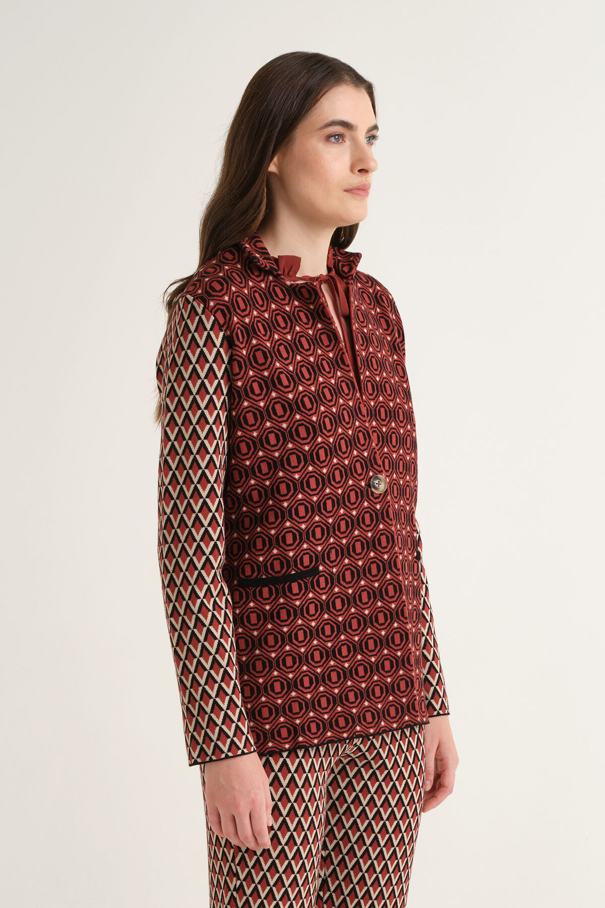 Maliparmi GIACCA JACQUARD COMFORT Nero JD649678219 Maliparmi GIACCA JACQUARD COMFORT Nero JD649678219