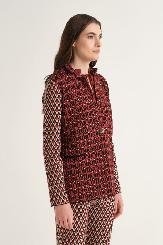 Maliparmi GIACCA JACQUARD COMFORT Nero JD649678219 Maliparmi GIACCA JACQUARD COMFORT Nero JD649678219