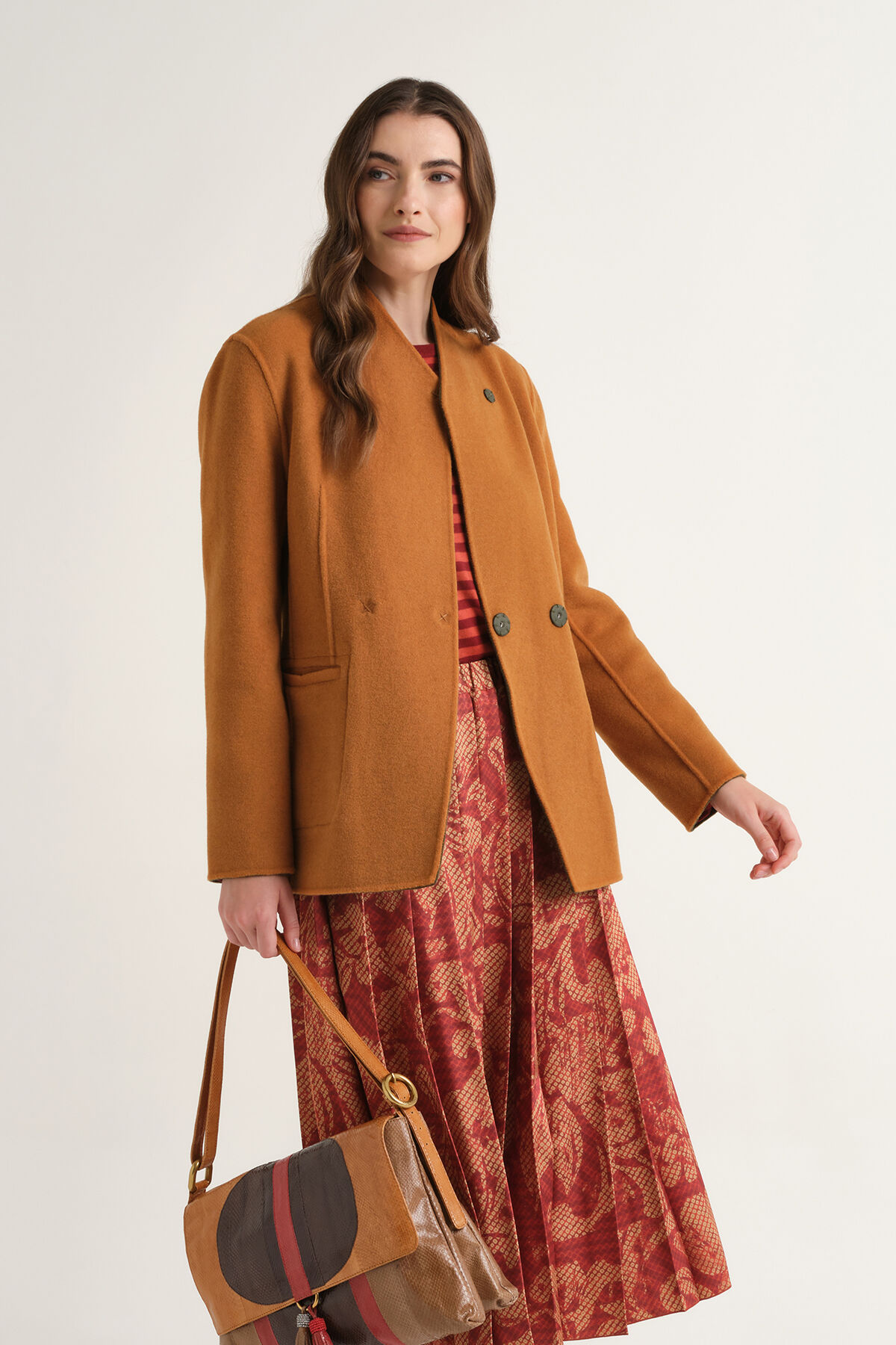 Maliparmi GIACCONE DOUBLE WOOL Giallo JA536320276