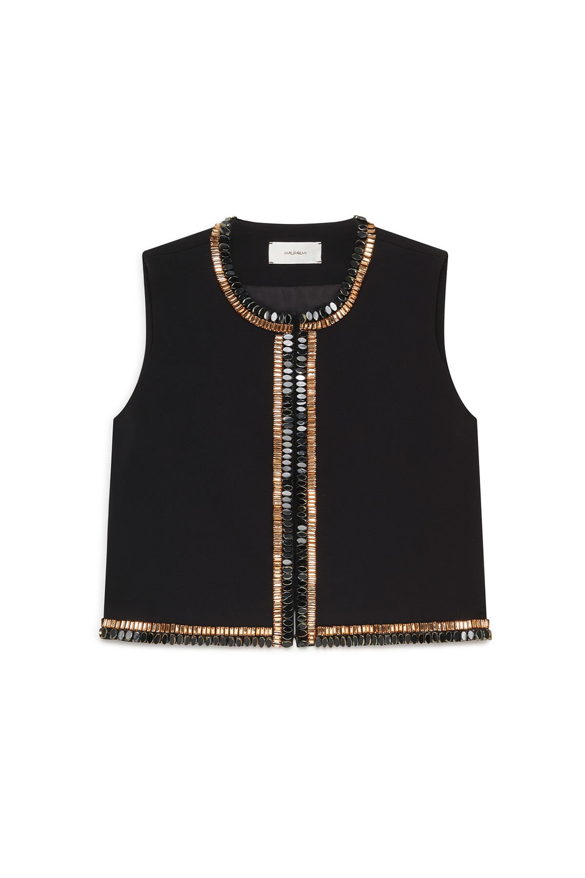 Maliparmi DISCO CADY WAISTCOAT Black JE112550657