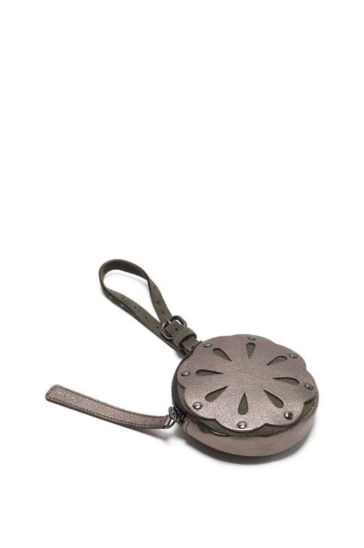 Maliparmi POUCH LEATHER BLOOM Old Silver OP010001574 Maliparmi POUCH LEATHER BLOOM Old Silver OP010001574