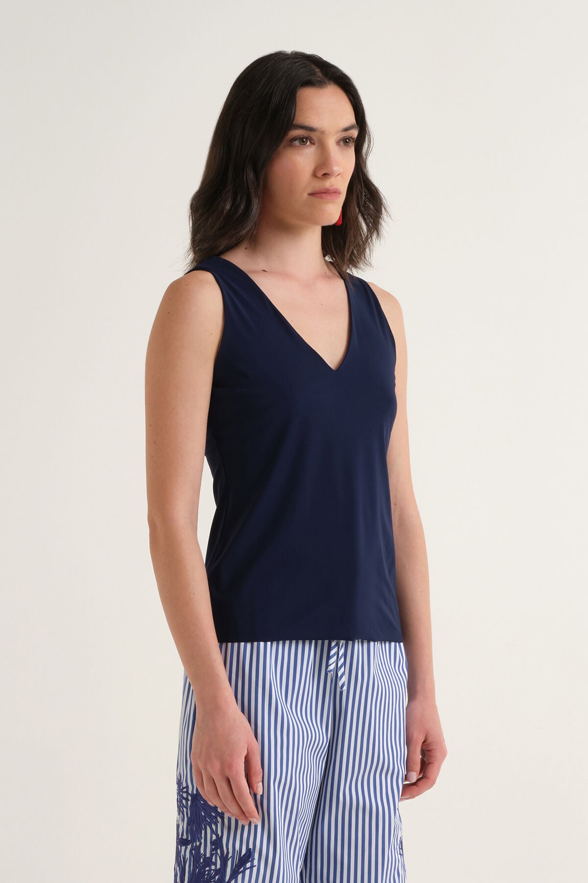 Malìparmi SOFT JERSEY TOP NavyBlue JP556470210 Malìparmi SOFT JERSEY TOP NavyBlue JP556470210
