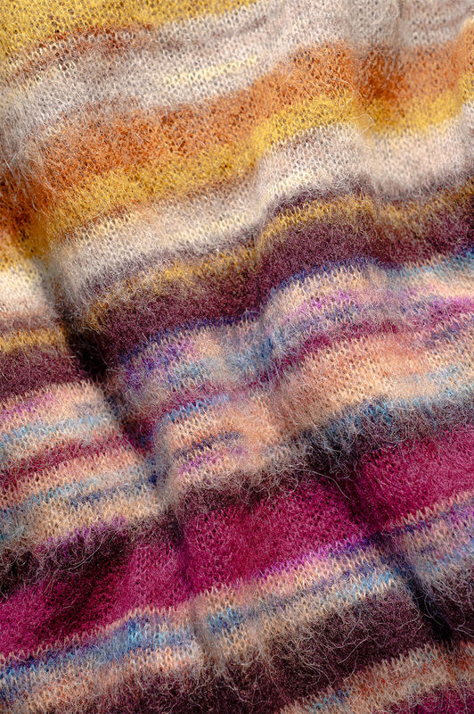 Maliparmi MOHAIR MIX PRINT CARDIGAN Camel JN370478209