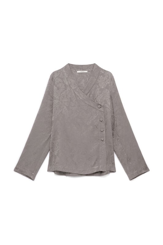 Maliparmi DAMASK JACQUARD SHIRT Grey JM559850684 Maliparmi DAMASK JACQUARD SHIRT Grey JM559850684