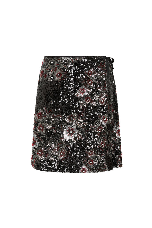 Maliparmi GONNA SPARKLING FLOWERS Nero JG665950656