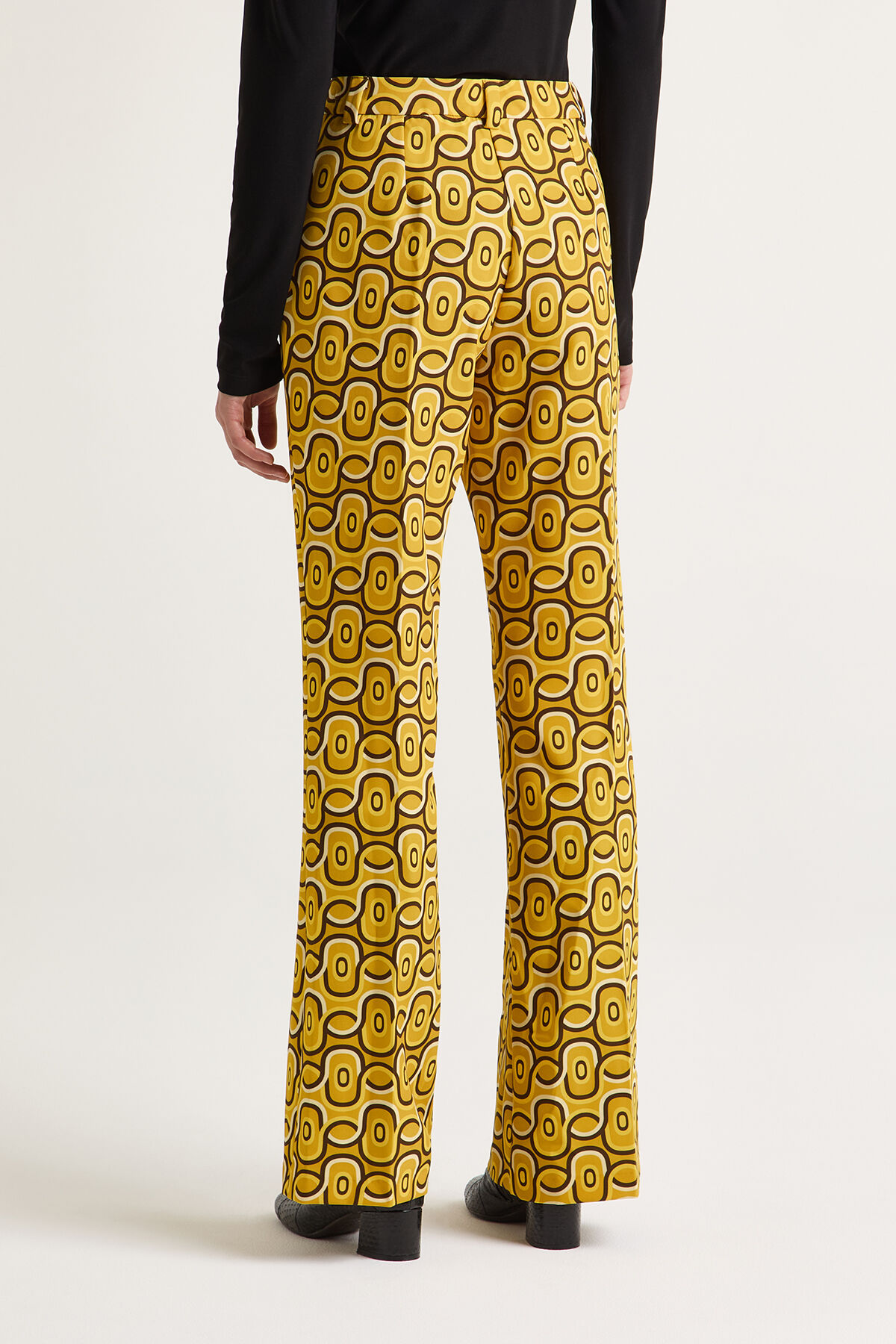 Maliparmi ROLLING CHAIN TROUSERS Yellow JH105060169