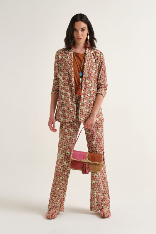 Malìparmi MINI MOULINÉ TROUSERS Brown JH400970675