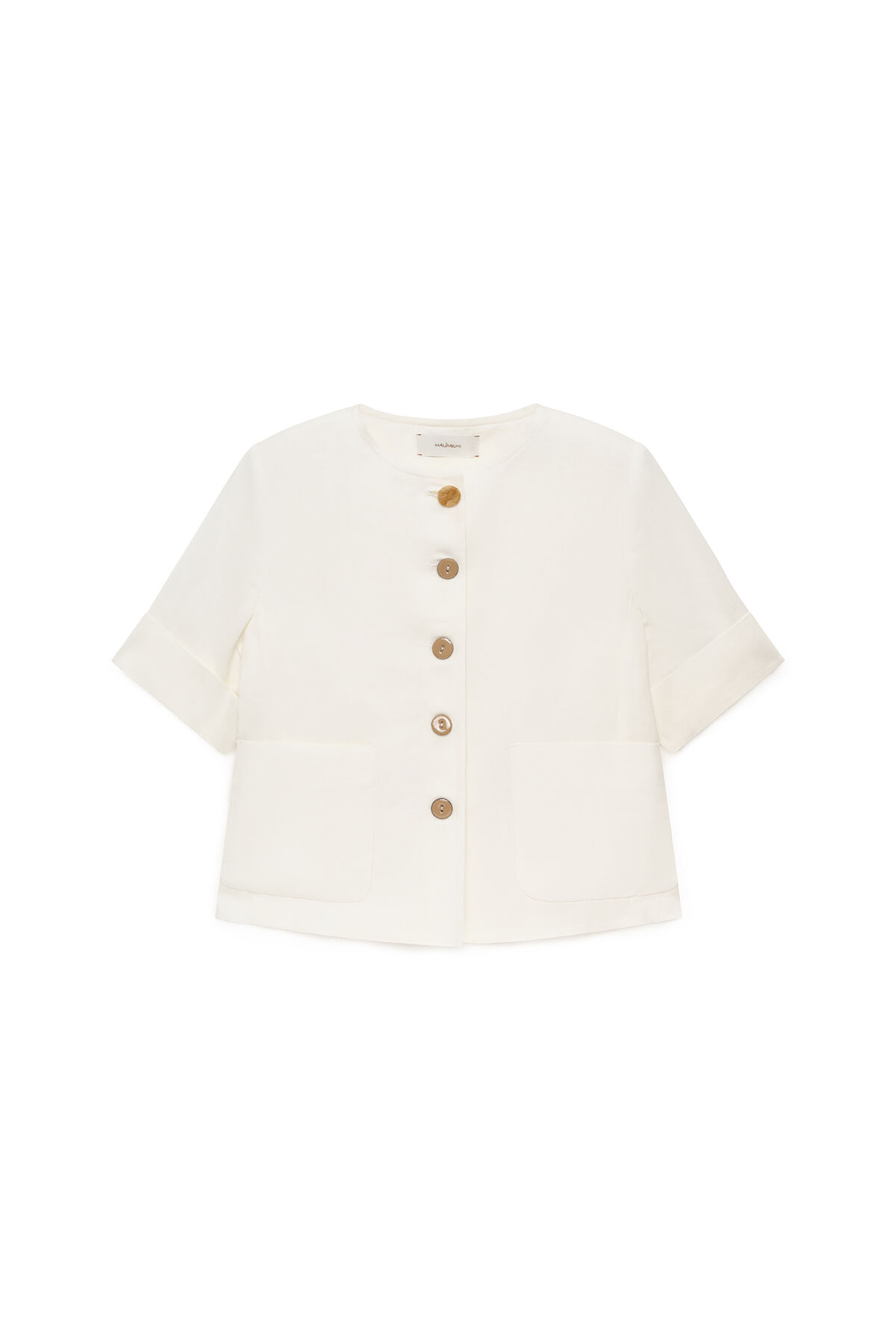 Malìparmi TIMELESS LINEN JACKET NaturalWhite JD648140106