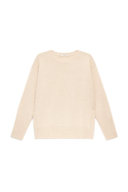 Maliparmi CASHMERE MERINOS KNIT Dew White JQ511474315 Maliparmi CASHMERE MERINOS KNIT Dew White JQ511474315
