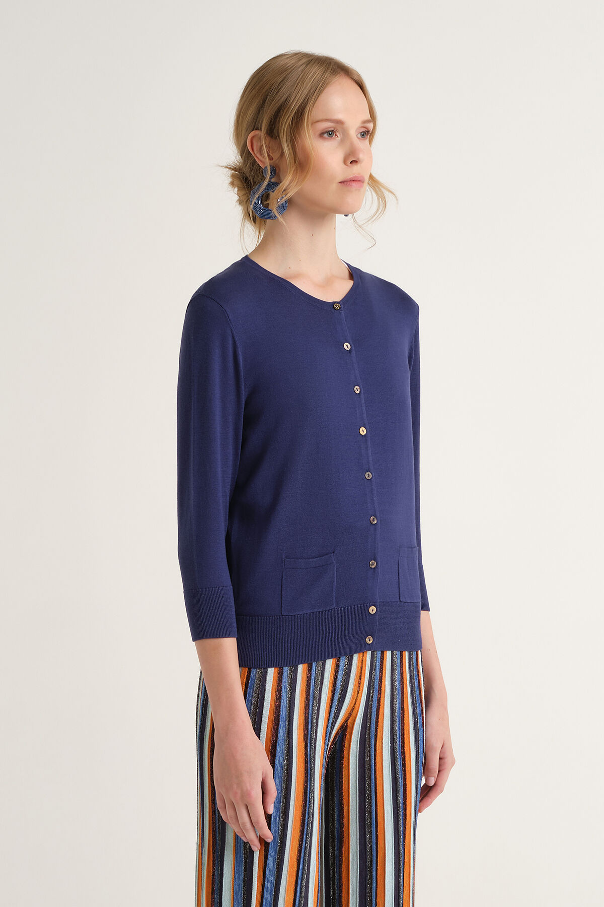 Malìparmi COLOURS OF THE WORLD CARDIGAN NavyBlue JN218278074