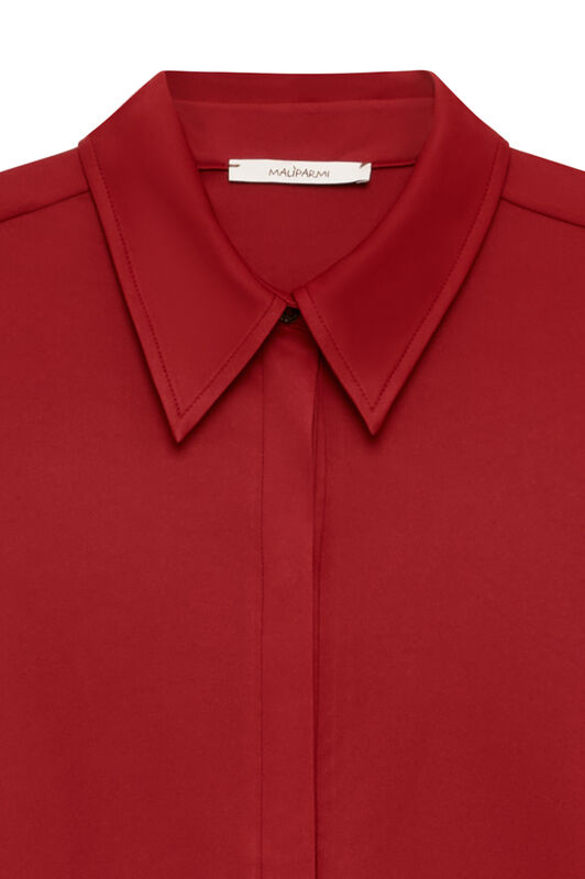 Maliparmi PLANE POLY JERSEY SHIRT Crimson JM556470683