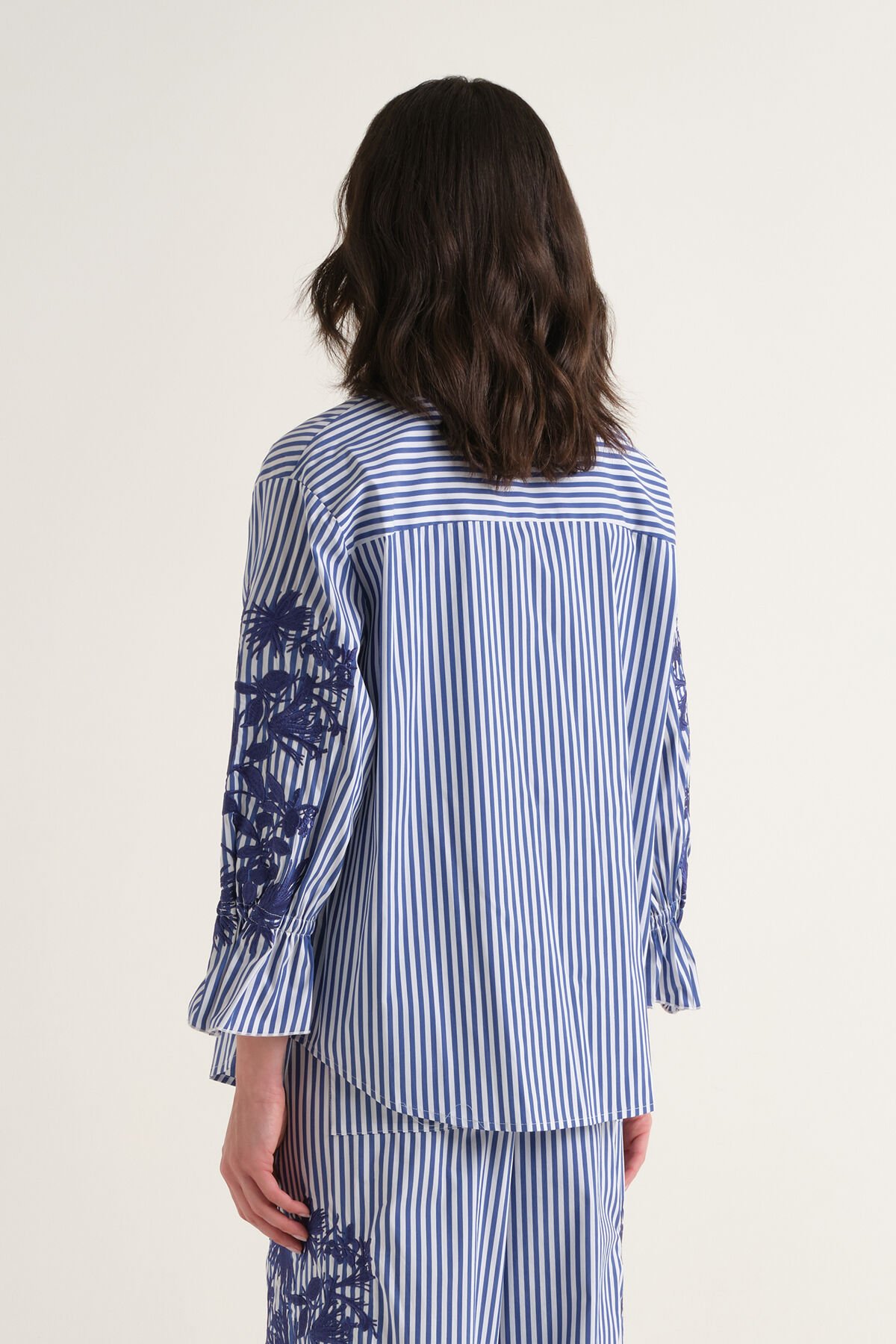 Malìparmi STRIPED FLEUR HEMD Nachtblau JM558515222