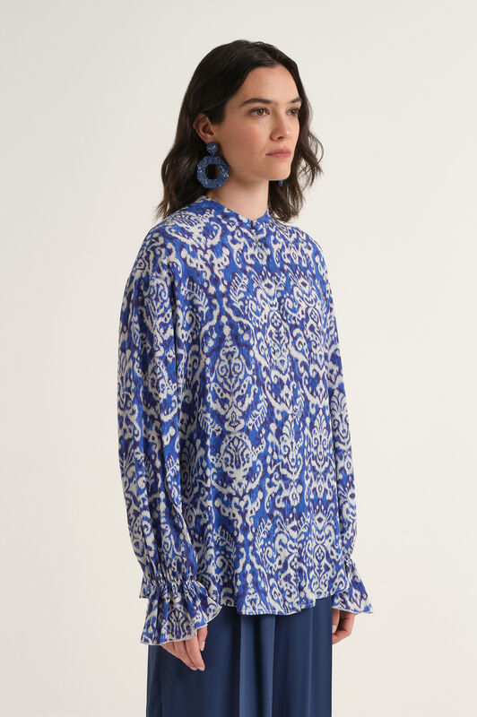 Malìparmi DREAMSCAPE IKAT SHIRT Blue JM558550671