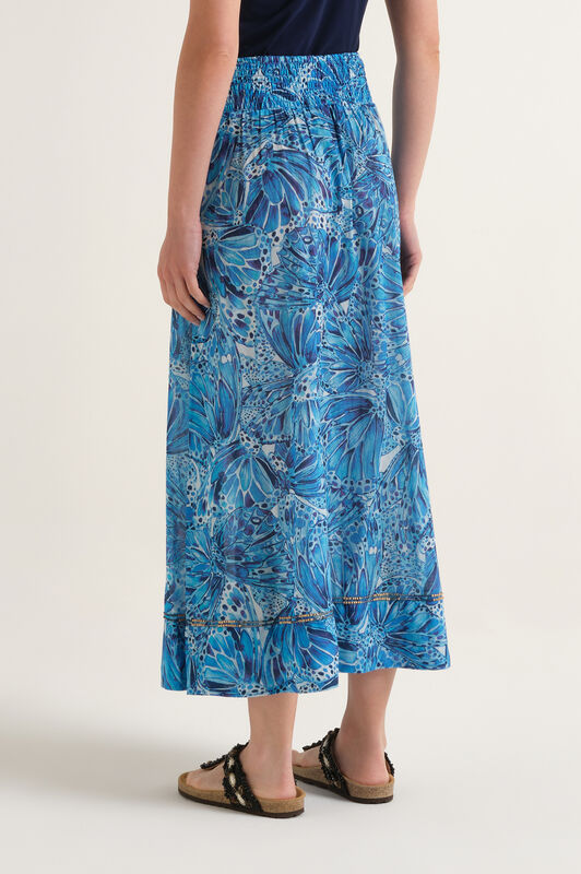 Malìparmi SWEET BUTTERFLY SKIRT Light Blue JG666715217