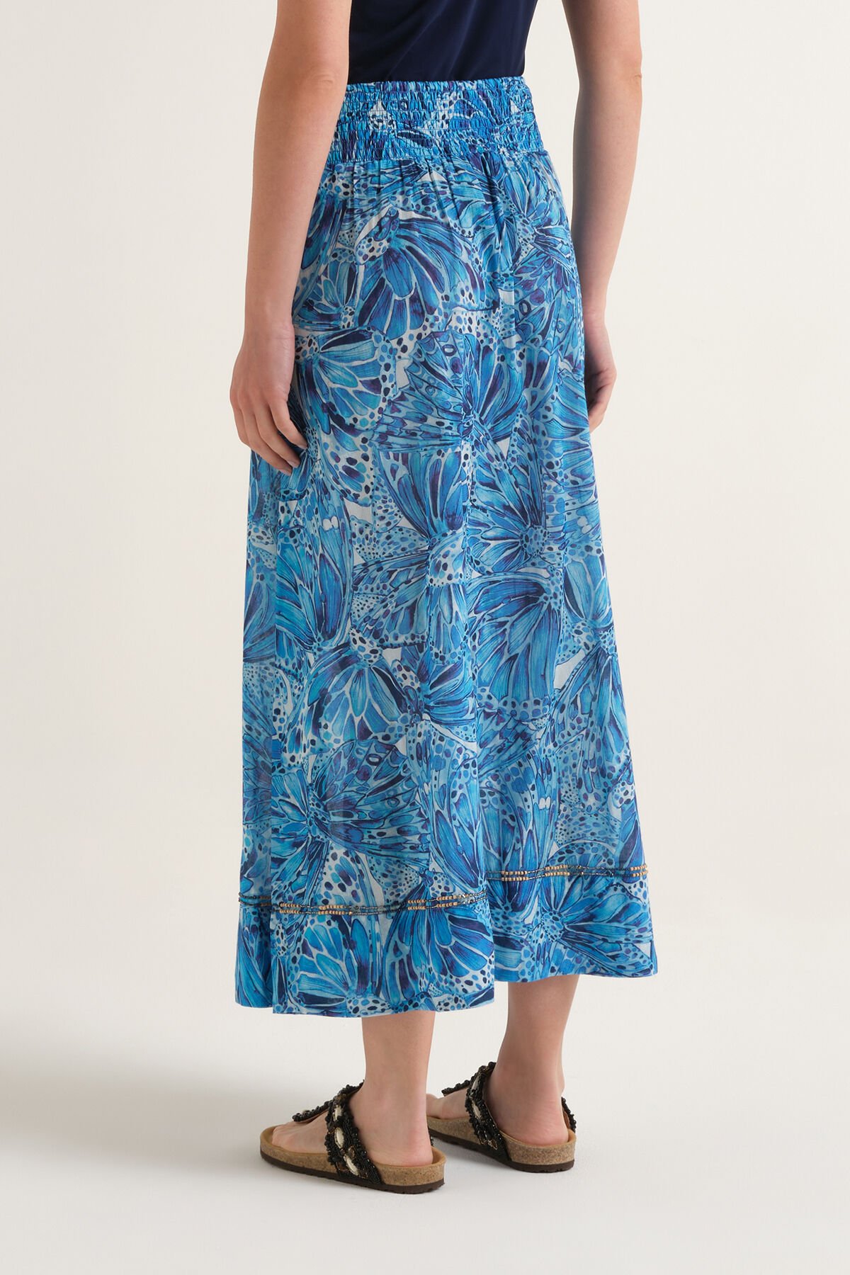 Malìparmi SWEET BUTTERFLY SKIRT Light Blue JG666715217