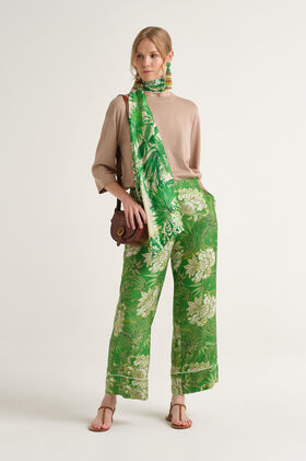 Malìparmi COLLECTION PRINT TROUSERS Green JH807631027