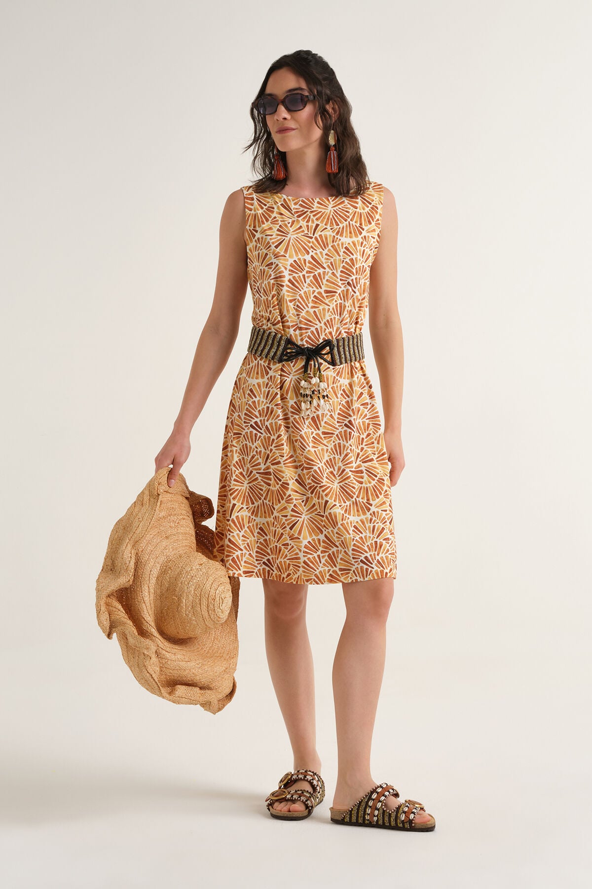 Malìparmi ABITO SHELL DRESS Yellow JF671470672