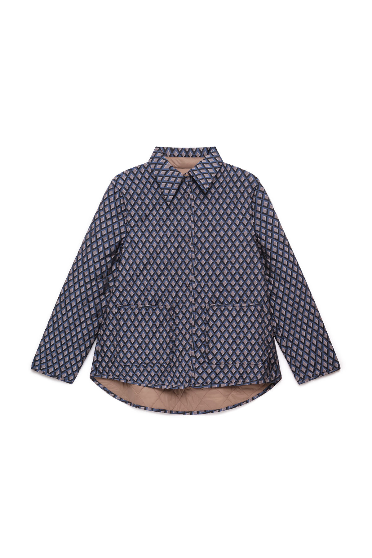 Maliparmi GIACCONE GEOMETRIC JACQUARD Blu JA536550678 Maliparmi GIACCONE GEOMETRIC JACQUARD Blu JA536550678