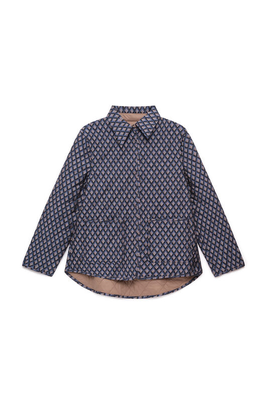 Maliparmi GIACCONE GEOMETRIC JACQUARD Blu JA536550678 Maliparmi GIACCONE GEOMETRIC JACQUARD Blu JA536550678