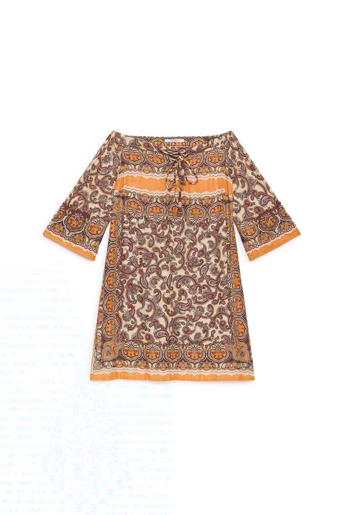 Malìparmi SUNSET PAISLEY DRESS Beige JF669750662