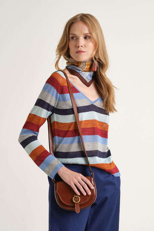 Malìparmi VISCOSE FLUID PULLOVER Hellblau JQ512177100