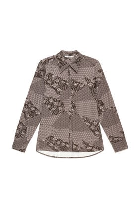 Maliparmi MOSAIC KIMONO SHIRT Grey JM556470679