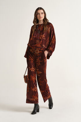 Maliparmi COLLECTION PRINT TROUSER Orange JH808961058