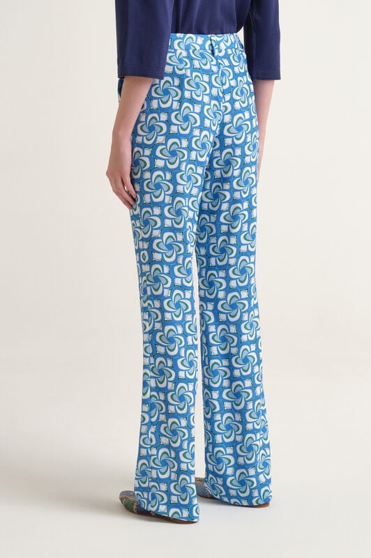 Malìparmi MOULINÉ CADY TROUSERS Blue JH105050668