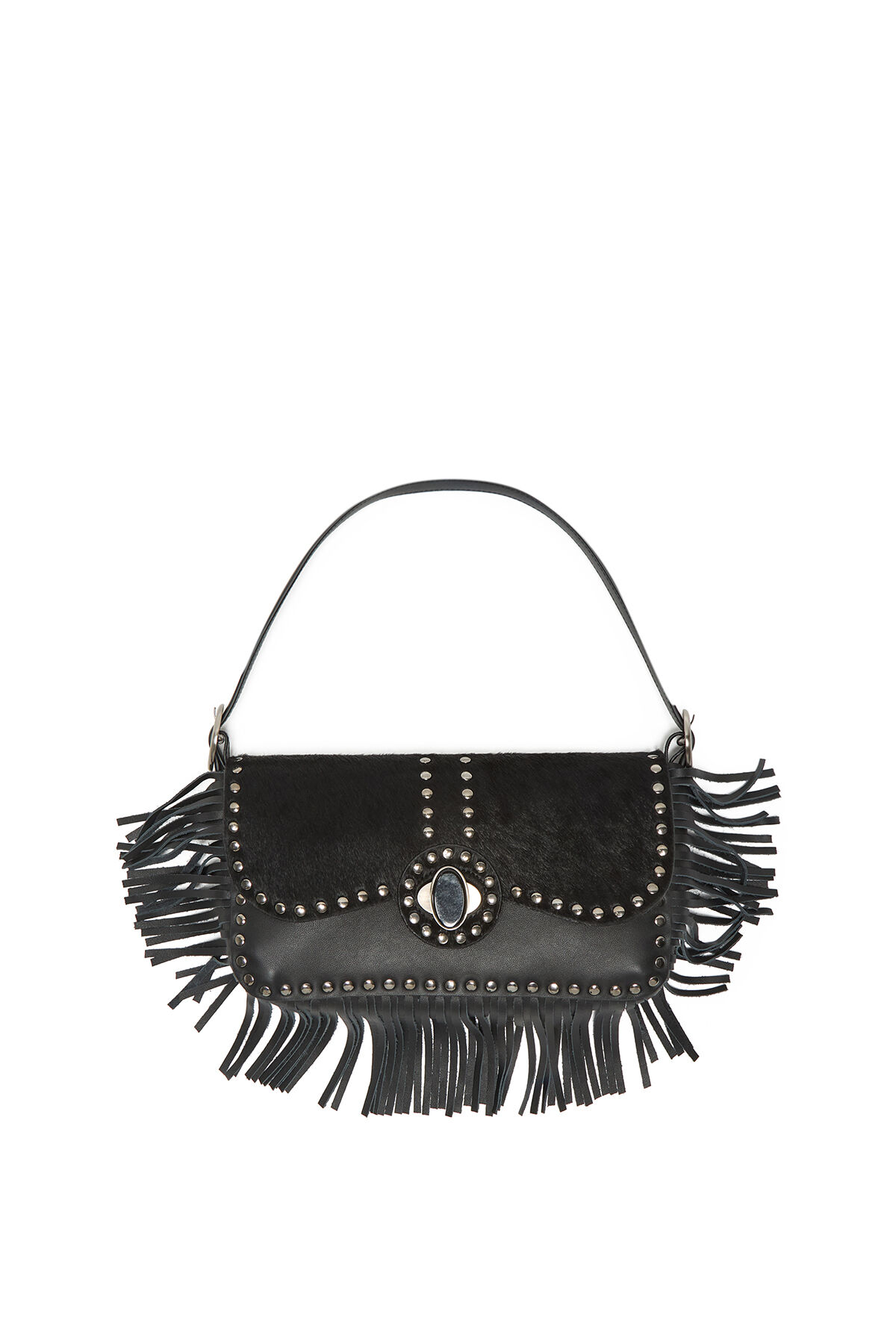 Maliparmi LEATHER REBEL BAGUETTE Black BT001203041