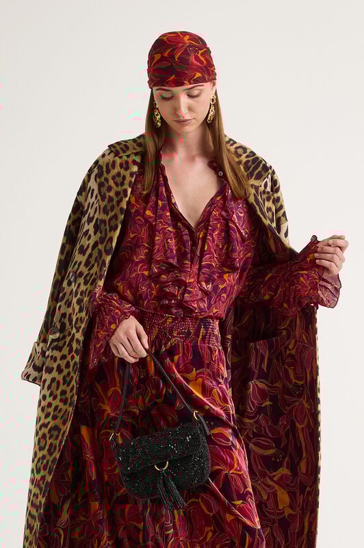 Maliparmi LILY'S BALLET SHIRT Bordeaux JM556250653 Maliparmi LILY'S BALLET SHIRT Bordeaux JM556250653