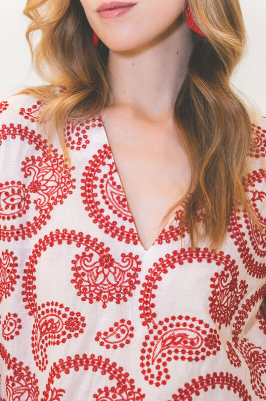 Malìparmi BRODERIE ANGLAISE SHIRT Red JM558115218