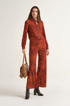 Maliparmi MOSAIC KIMONO SHIRT Red JM556470679